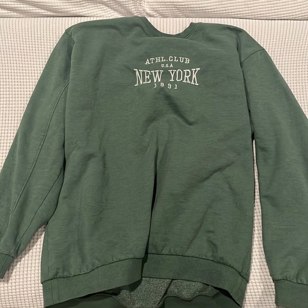 ATHL.CLYB U.S.A NEW YORK 1991 SWEATER GREEN